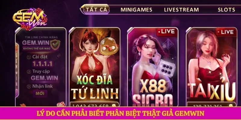Phân Biệt Thật Giả GEMWIN - Cách Nhận Biết Chính Xác Lý do cần phải biết phân biệt thật giả GEMWIN